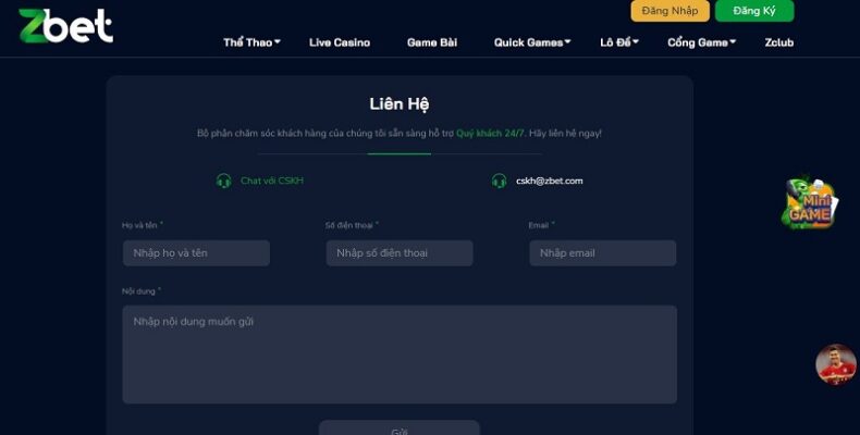 ZBET 4 Nhà cái ZBET nổi bật với dịch vụ chăm sóc khách hàng tận tâm