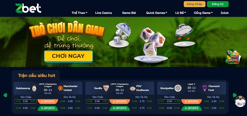 ZBET là một nhà cái hàng đầu trong lĩnh vực cờ bạc trực tuyến
