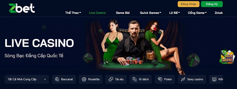 Casino ZBET - Thiên Đường Game Bài Đẳng Cấp Thế Giới 2024 5 Live Casino ZBET hấp dẫn