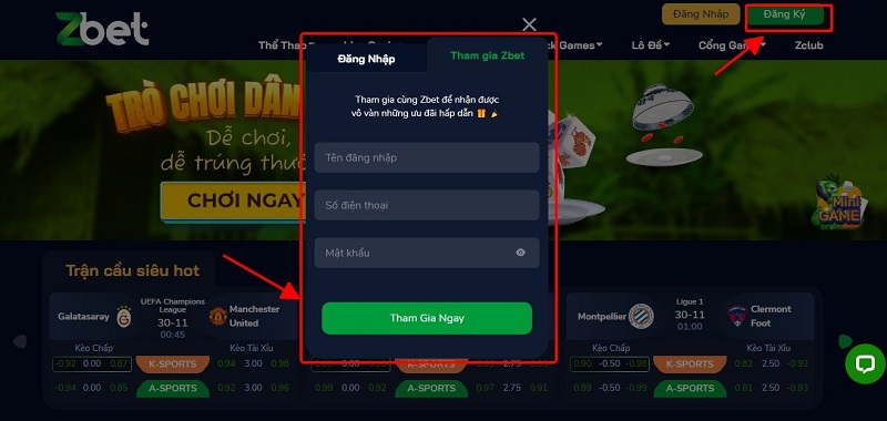 Cách nhận thưởng khuyến mãi ZBET